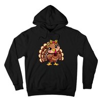 Thanksgiving Turkey Women Girl Leopard Autumn Hoodie