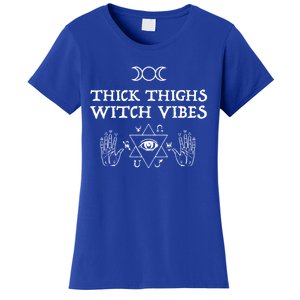 Thick Thighs Witch Vibes Witchy Halloween Great Gift Women's T-Shirt