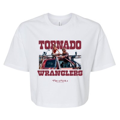 Twisters Tornado Wranglers Tyler & Kate Bella+Canvas Jersey Crop Tee