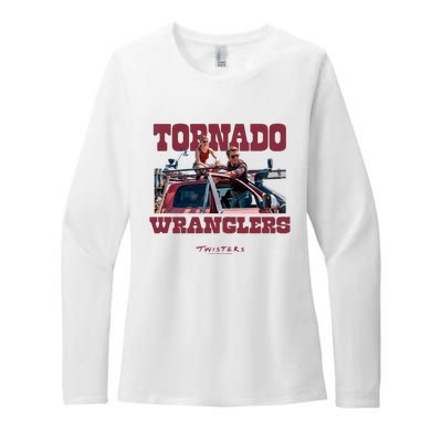 Twisters Tornado Wranglers Tyler & Kate Womens CVC Long Sleeve Shirt