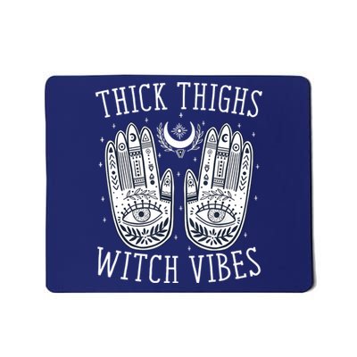 Thick Thighs Witch Vibes Halloween Mousepad