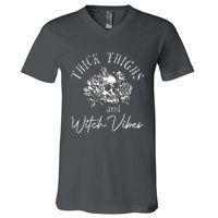 Thick Thighs Witchy Vibes V-Neck T-Shirt