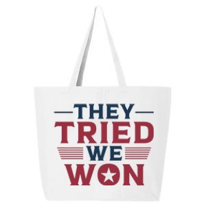 They Tried We Won Victory Statement 25L Jumbo Tote