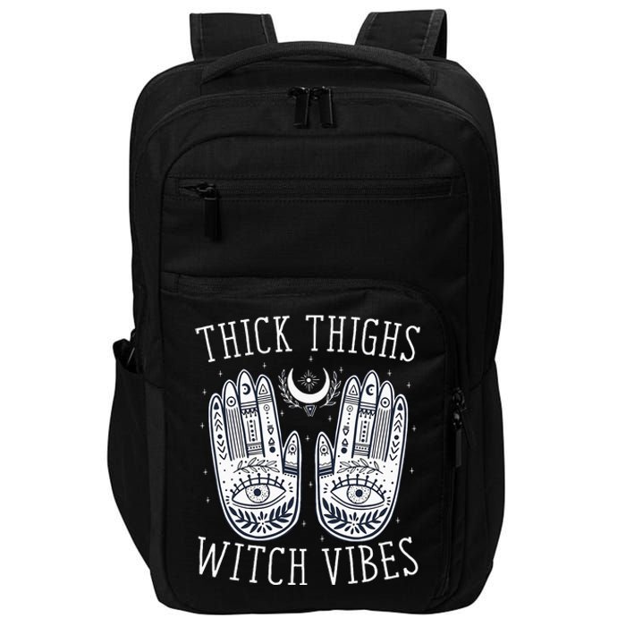 Thick Thighs Witch Vibes Halloween Impact Tech Backpack