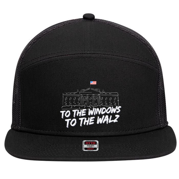 To The Windows To The Walz 7 Panel Mesh Trucker Snapback Hat