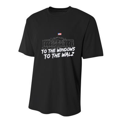 To The Windows To The Walz Youth Performance Sprint T-Shirt
