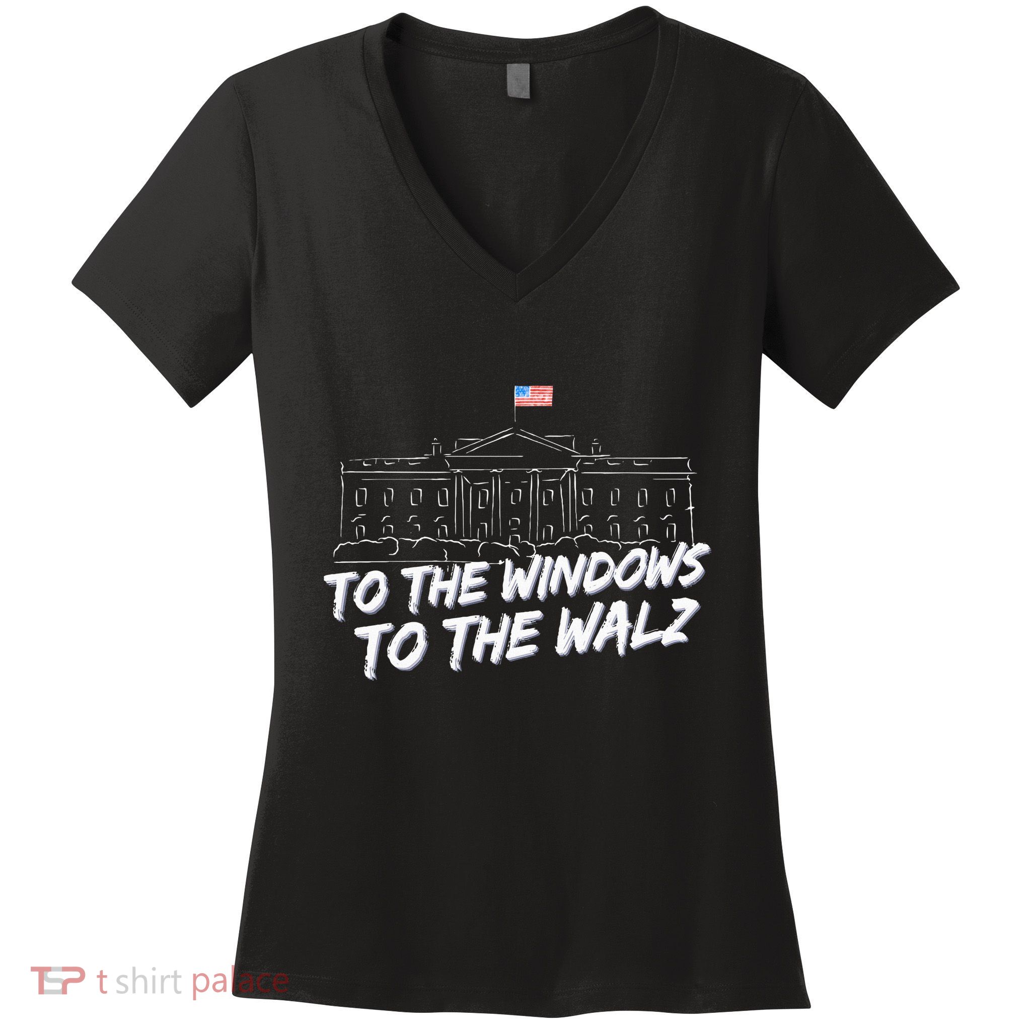 To The Windows To The Walz Women's V-Neck T-Shirt