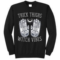 Thick Thighs Witch Vibes Halloween Sweatshirt