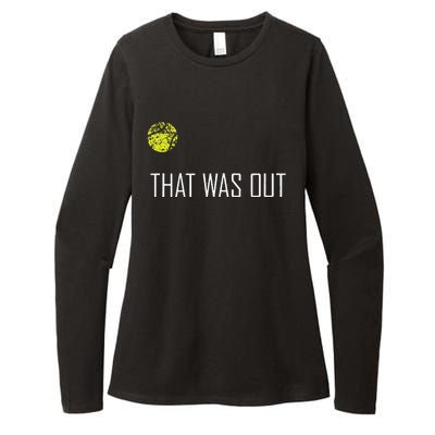 Tennis That Was Out Funny Cute Sports Womens CVC Long Sleeve Shirt