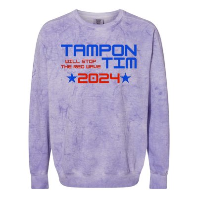 Tampon Tim Will Stop The Red Wave Colorblast Crewneck Sweatshirt