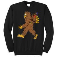 Turkey Trotting with Bigfoot Hilarious Thanksgiving Sweatshirt