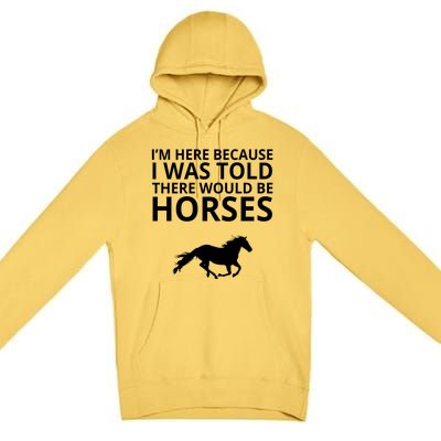 Told There Would Be Horses Premium Pullover Hoodie