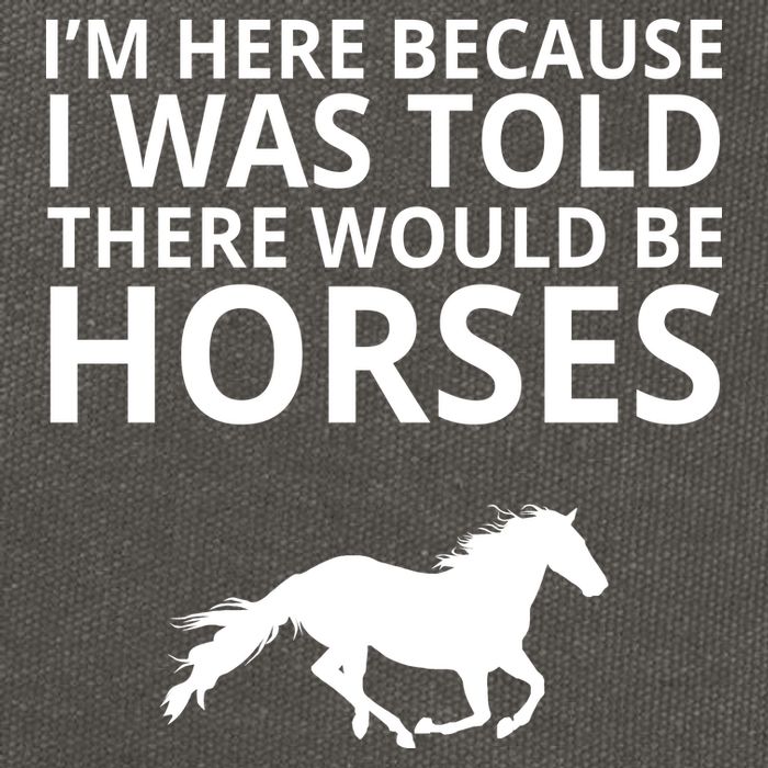 Told There Would Be Horses Cotton Canvas Backpack
