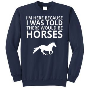 Told There Would Be Horses Sweatshirt