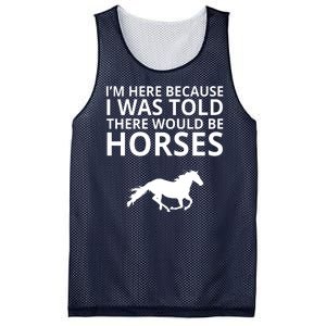 Told There Would Be Horses Mesh Reversible Basketball Jersey Tank