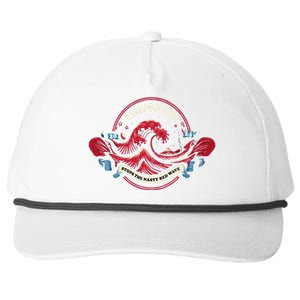 Tampon Tim Will Stop The Nasty Red Wave Funny Political Vote Snapback Five-Panel Rope Hat