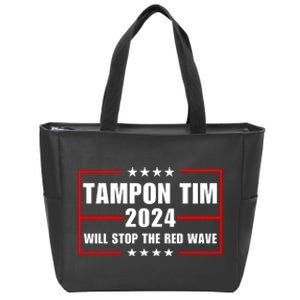 Tampon Tim Will Stop The Red Wave Zip Tote Bag