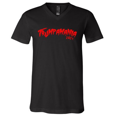 Trumpamania Trump Wrestling Mem Trumpamania V-Neck T-Shirt