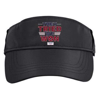 They Tried We Won Trump 2024 Adult Drive Performance Visor