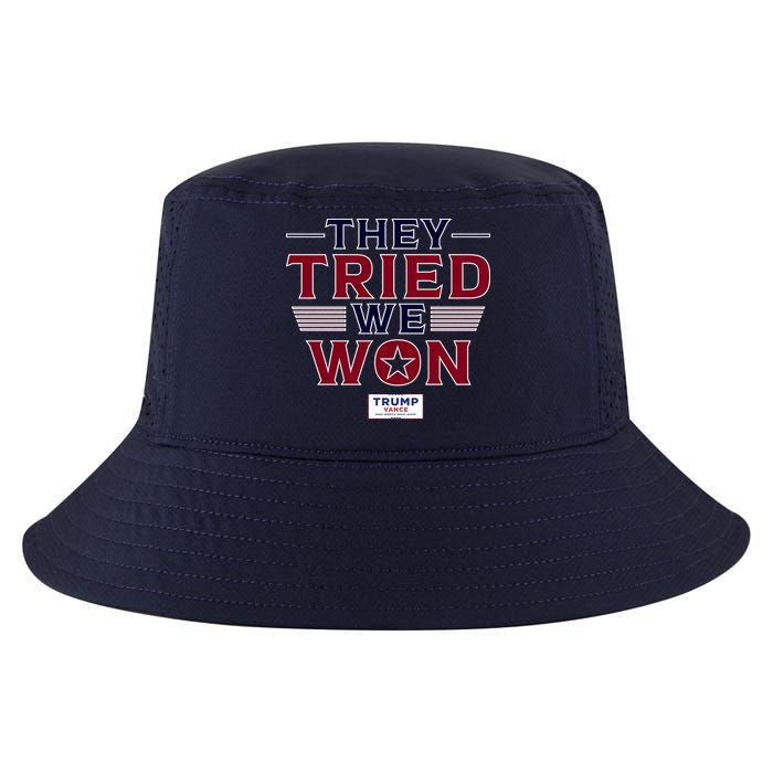 They Tried We Won Trump 2024 Cool Comfort Performance Bucket Hat