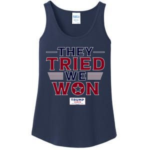 They Tried We Won Trump 2024 Ladies Essential Tank