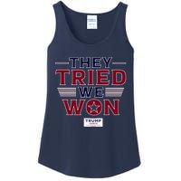 They Tried We Won Trump 2024 Ladies Essential Tank