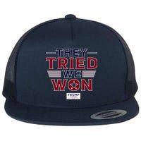 They Tried We Won Trump 2024 Flatbill Hat