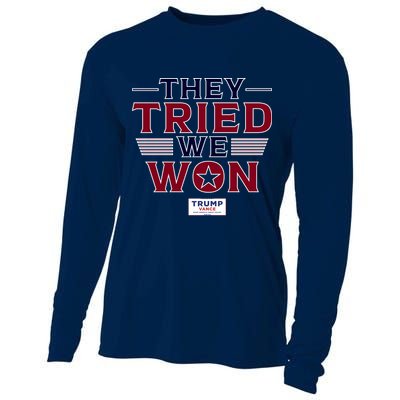 They Tried We Won Trump 2024 Cooling Performance Long Sleeve Crew