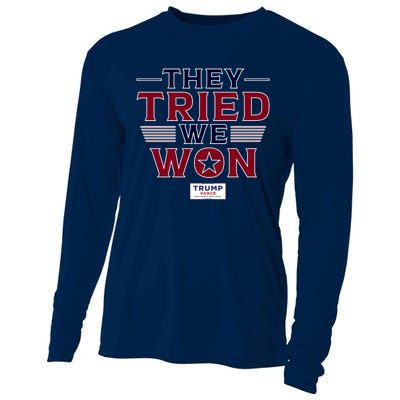 They Tried We Won Trump 2024 Cooling Performance Long Sleeve Crew