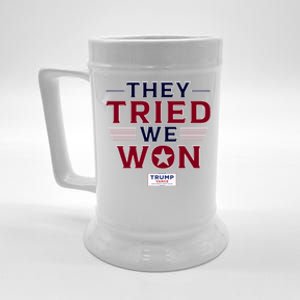 They Tried We Won Trump 2024 Beer Stein