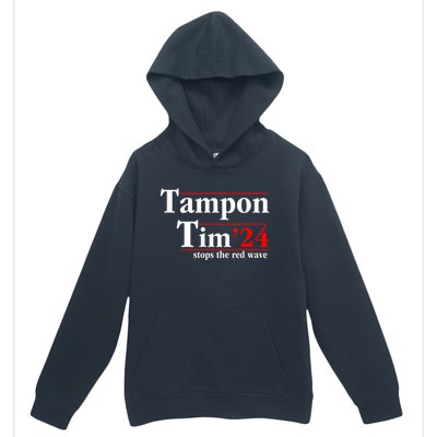 Tampon Tim Will Stop The Red Wave Funny Vote Harris Walz Urban Pullover Hoodie