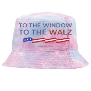 To The Window To The Tim Walz Kamala Harris 2024 Tie-Dyed Bucket Hat