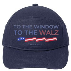 To The Window To The Tim Walz Kamala Harris 2024 7-Panel Snapback Hat