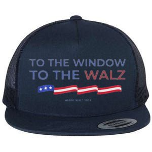 To The Window To The Tim Walz Kamala Harris 2024 Flat Bill Trucker Hat