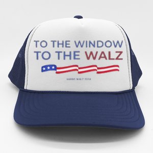 To The Window To The Tim Walz Kamala Harris 2024 Trucker Hat