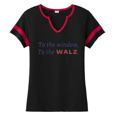 To The Window To The Tim Walz Kamala Harris 2024 Ladies Halftime Notch Neck Tee