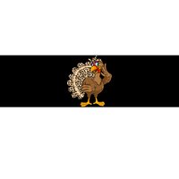 Thanksgiving Turkey Women Girl Leopard Print Autumn Fall Bumper Sticker