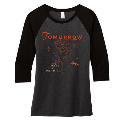 T.Xt Tomorrow X Together Minisode 3 We Made A Promise Women's Tri-Blend 3/4-Sleeve Raglan Shirt