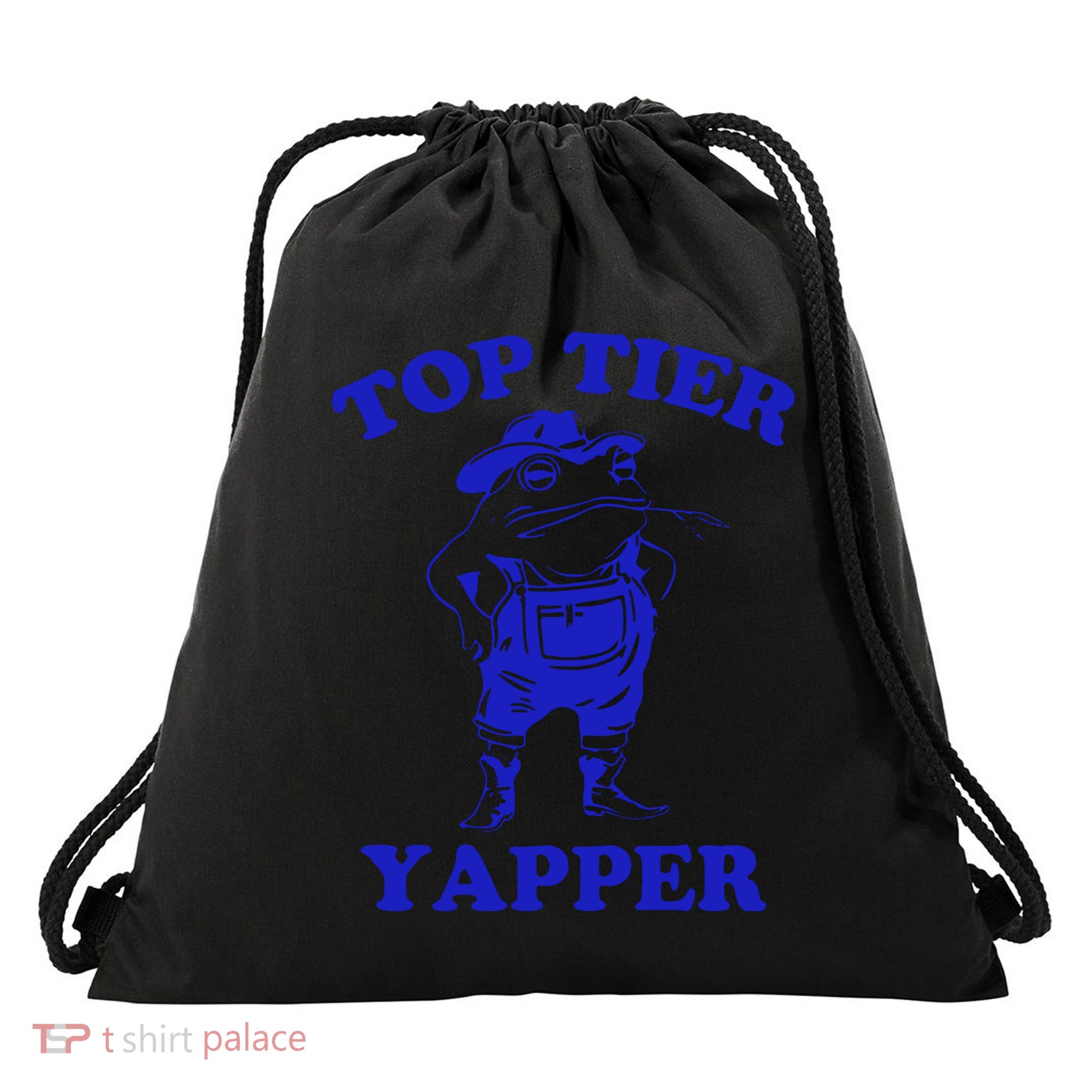Top Tier Yapper Animal Raccoon Lover Drawstring Bag