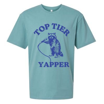 Top Tier Yapper Meme Retro Cartoon Sueded Cloud Jersey T-Shirt