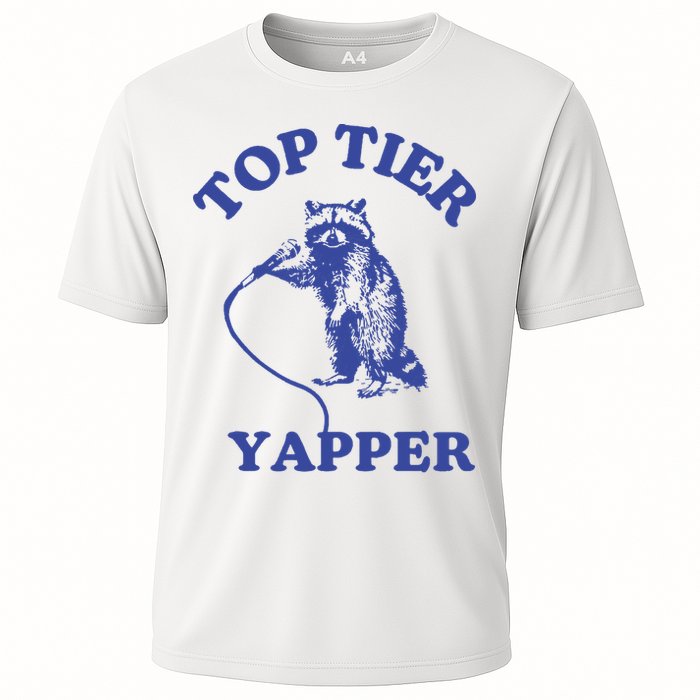 Top Tier Yapper Meme Retro Cartoon Cooling Performance Crew T-Shirt