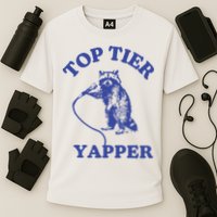Top Tier Yapper Meme Retro Cartoon Cooling Performance Crew T-Shirt