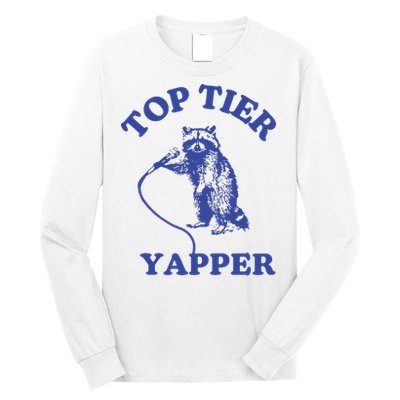 Top Tier Yapper Meme Retro Cartoon Long Sleeve Shirt