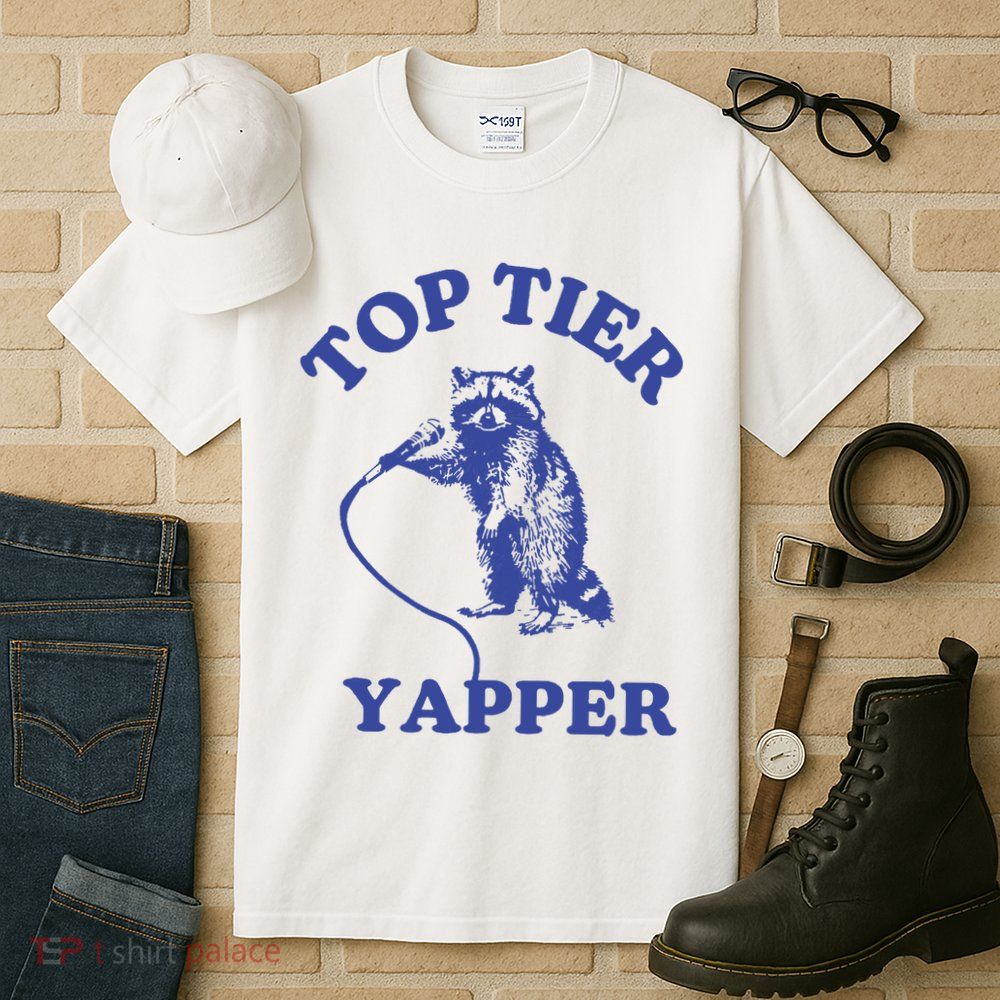 Top Tier Yapper Meme Retro Cartoon Tall T-Shirt