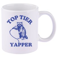 Top Tier Yapper Meme Retro Cartoon 11oz C Handle Ceramic Mug