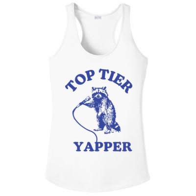 Top Tier Yapper Meme Retro Cartoon Ladies PosiCharge Competitor Racerback Tank