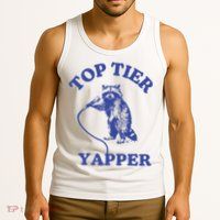 Top Tier Yapper Meme Retro Cartoon Tank Top