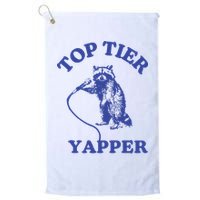 Top Tier Yapper Meme Retro Cartoon Golf Towel