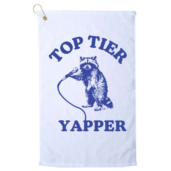 Top Tier Yapper Meme Retro Cartoon Golf Towel
