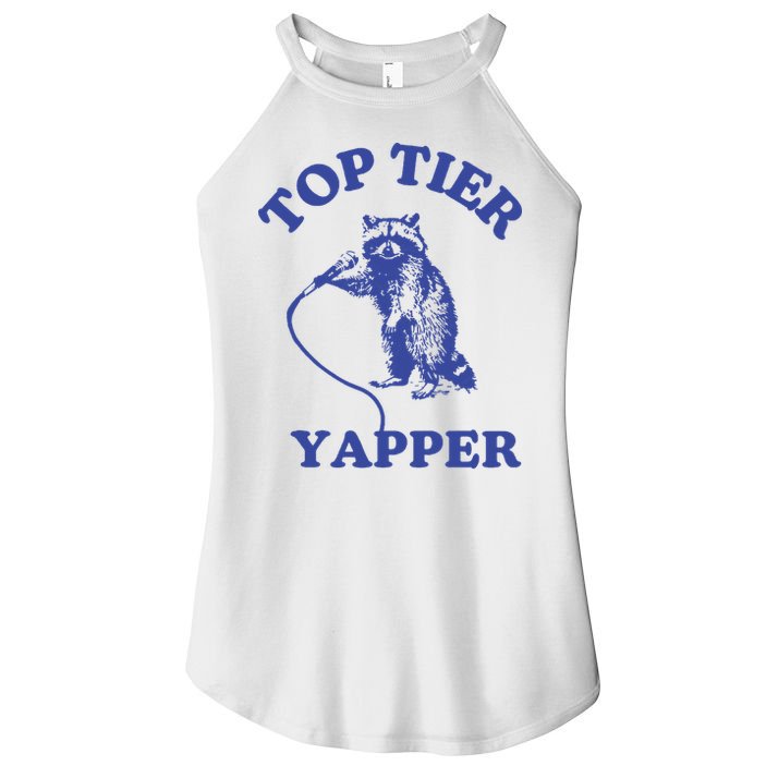 Top Tier Yapper Meme Retro Cartoon Women's Perfect Tri Rocker Tank